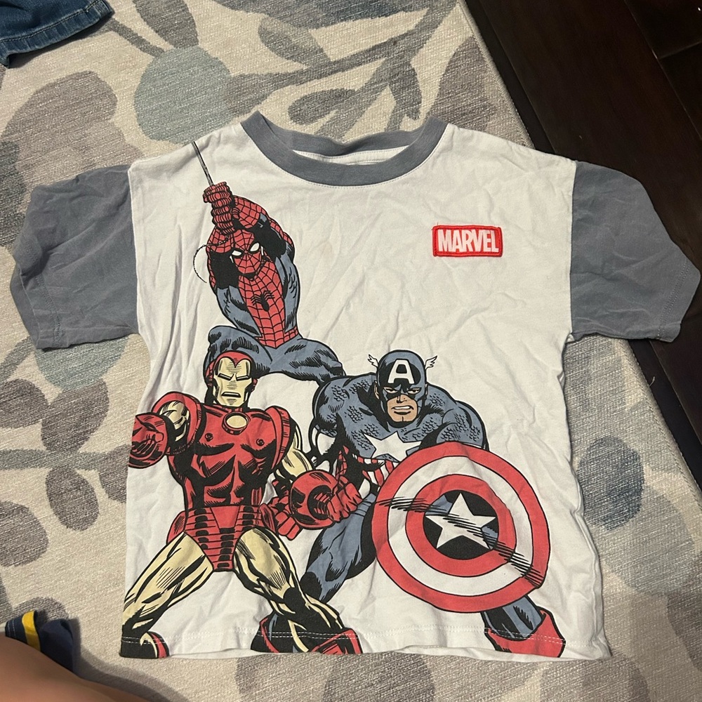 Marvel Superhero T-Shirt - Red, Blue, Gray
